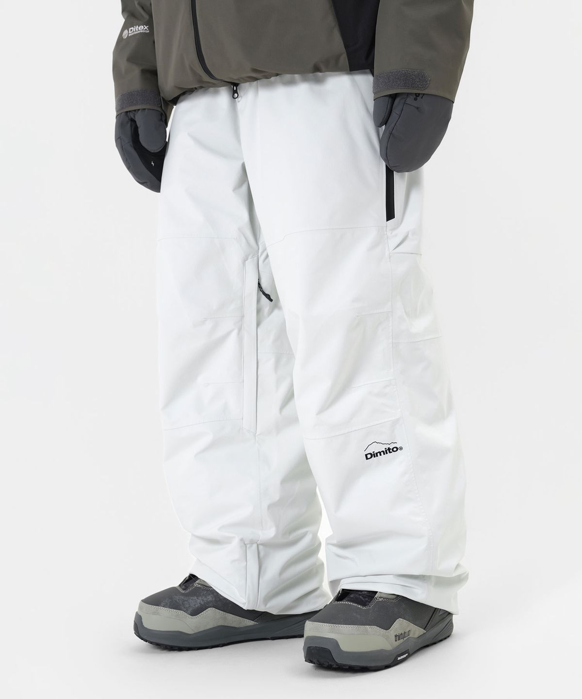 디미토(DIMITO) BARRIER PANTS (RELAXED FIT) WHITE