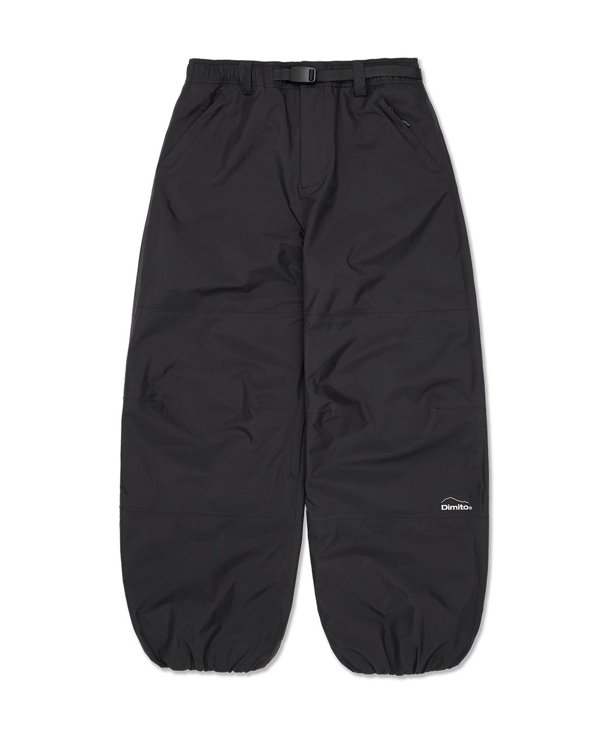 디미토(DIMITO) AIR VENT BANDED PANTS (WIDE FIT LV.1) BLACK