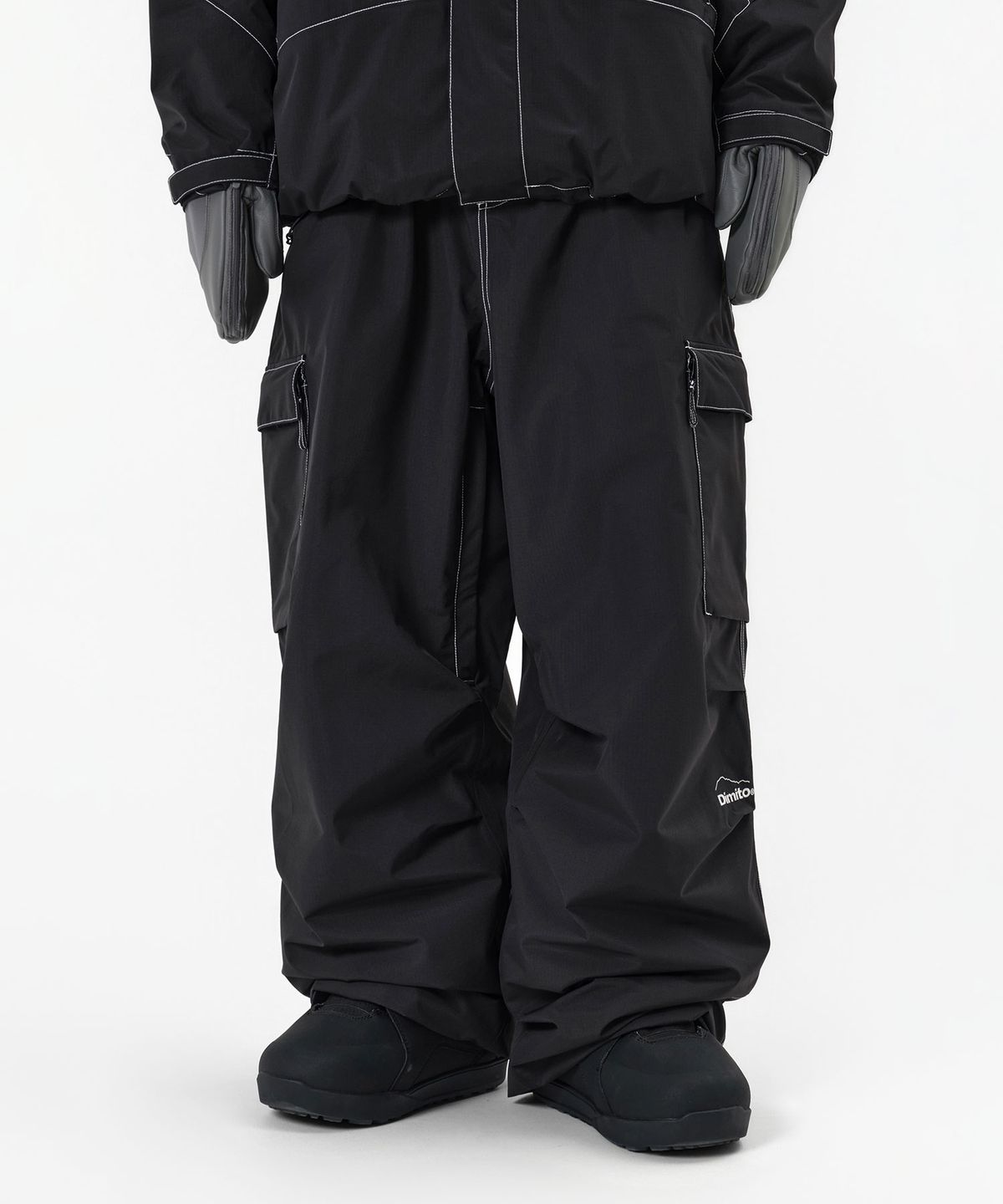 디미토(DIMITO) WORKS LINE PANTS (WIDE FIT LV.1) BLACK