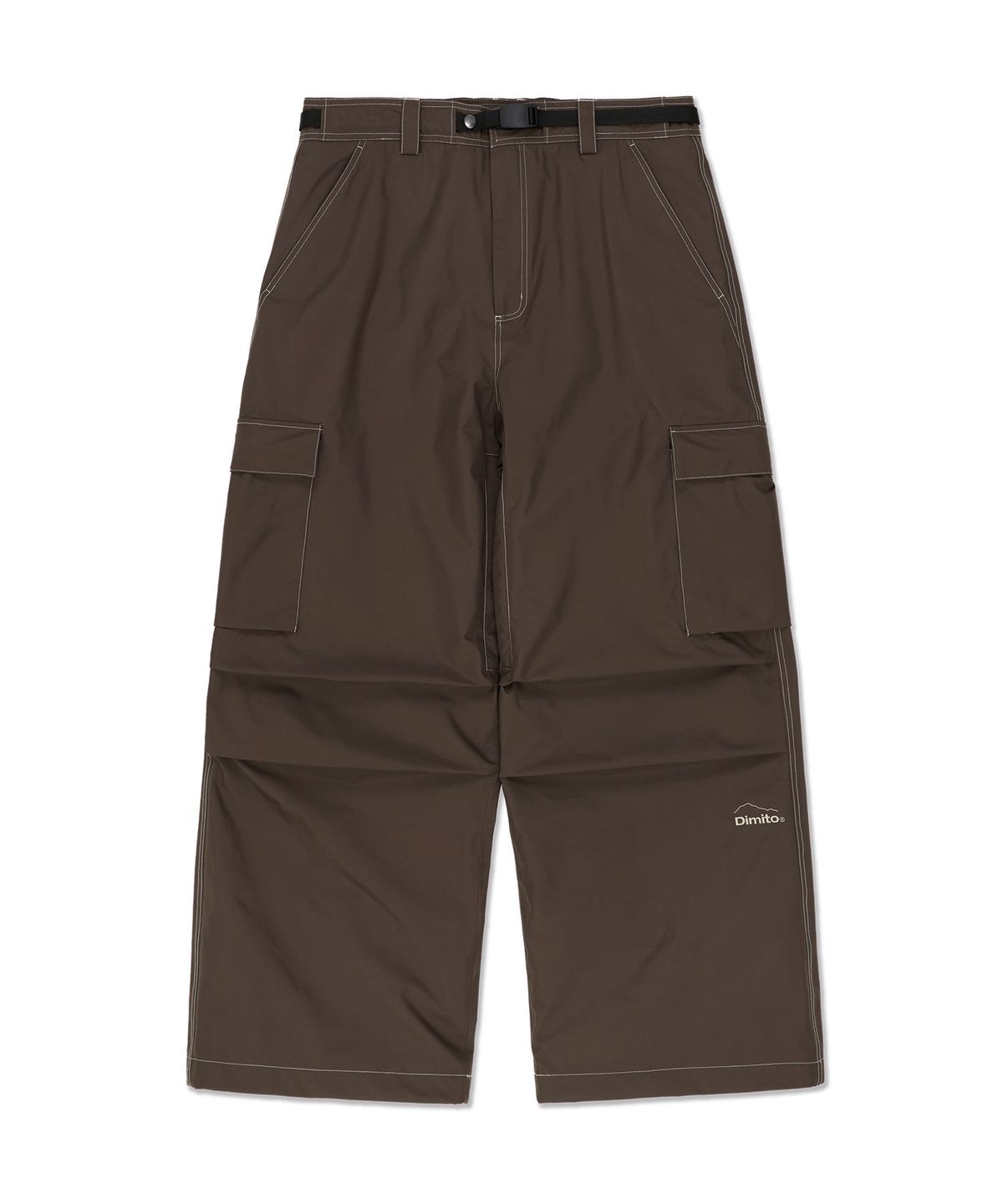 디미토(DIMITO) WORKS LINE PANTS (WIDE FIT LV.1) DARK BROWN