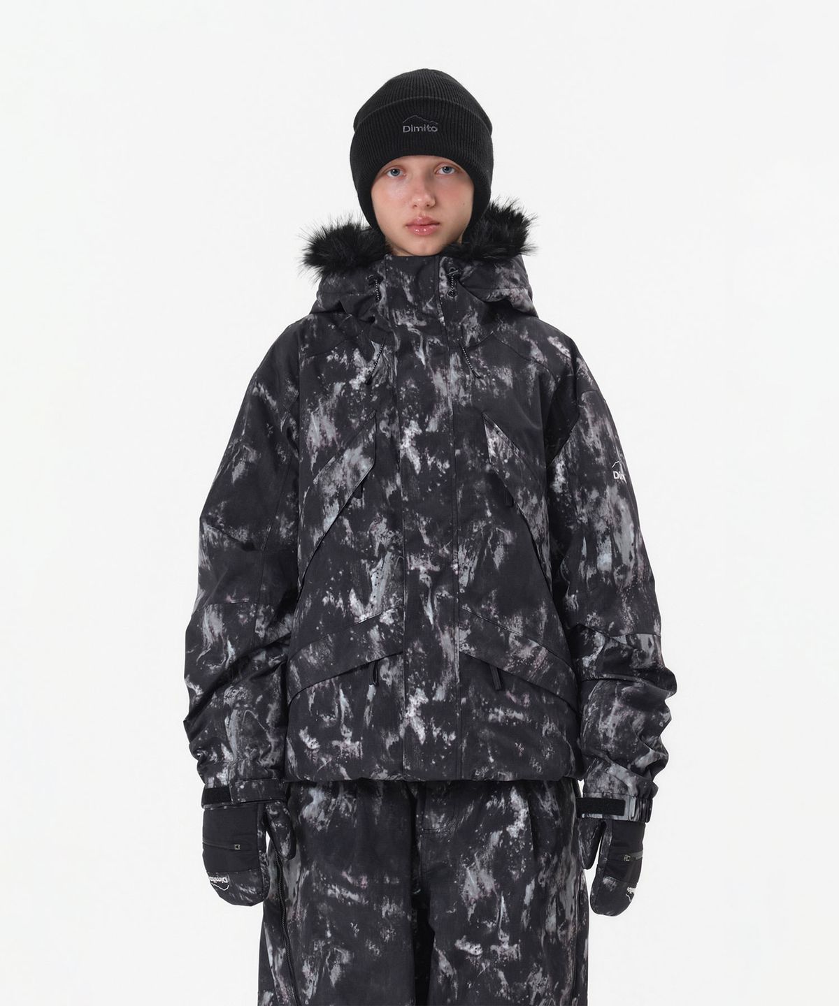 디미토(DIMITO) SHADOW JACKET MARBLE BLACK