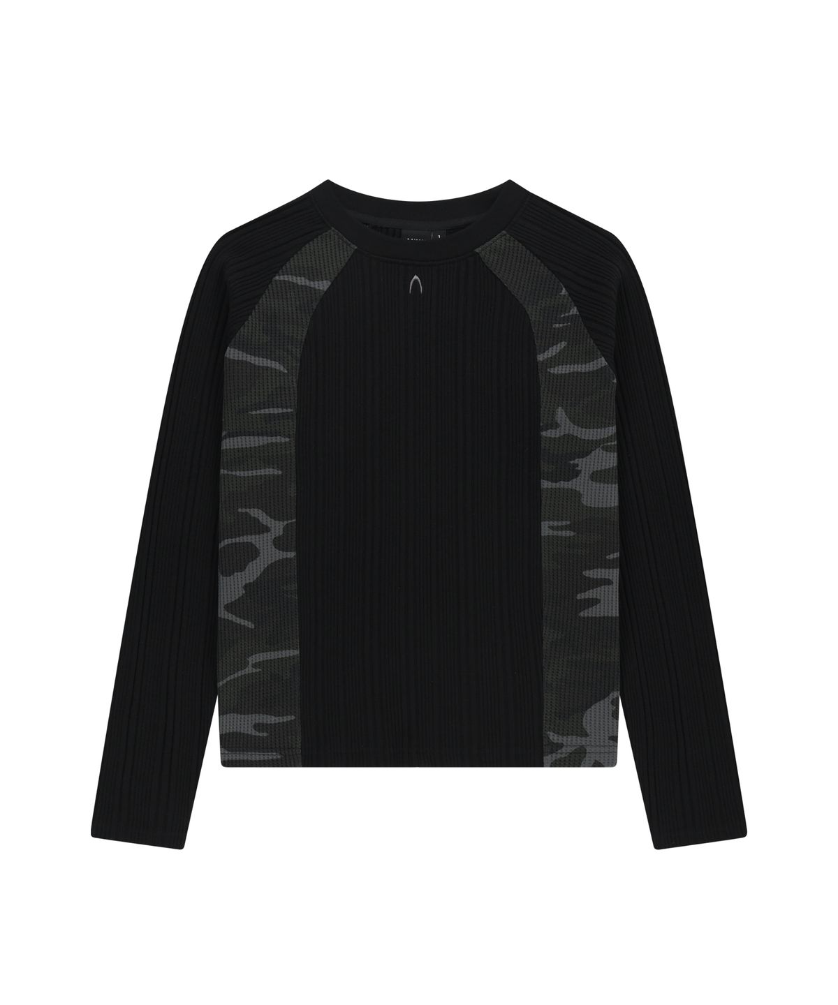 아캄(AAKAM) Side Camo Raglan Long Sleeve (Black)