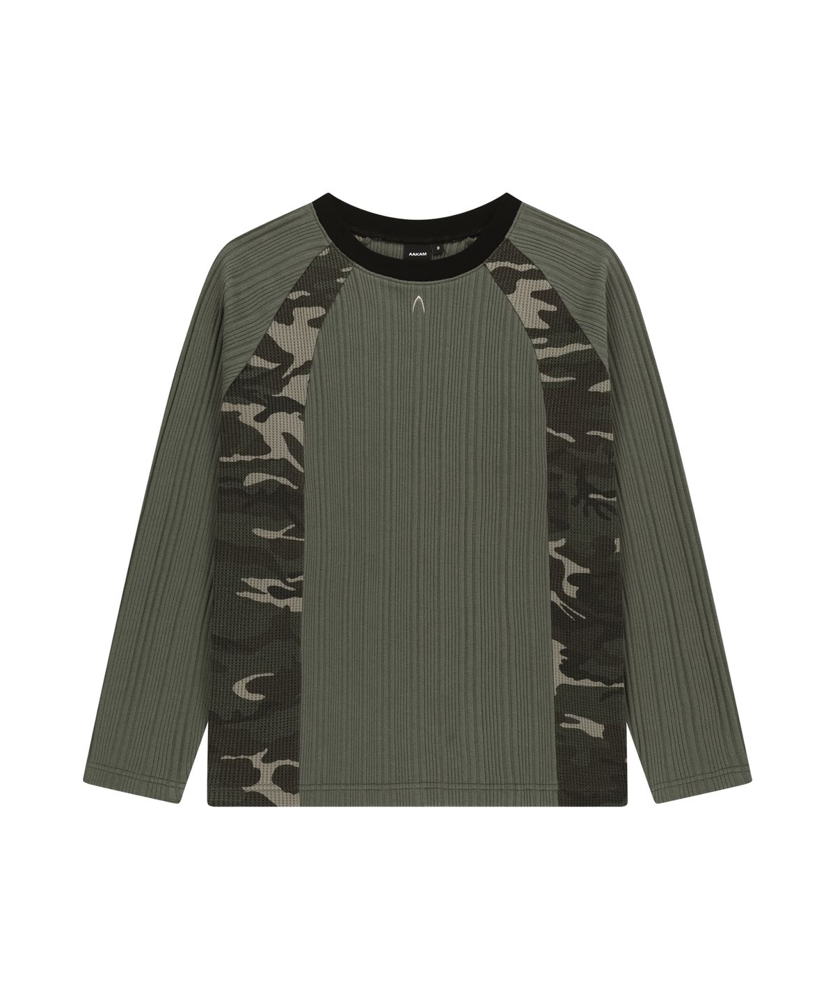 아캄(AAKAM) Side Camo Raglan Long Sleeve (Khaki)