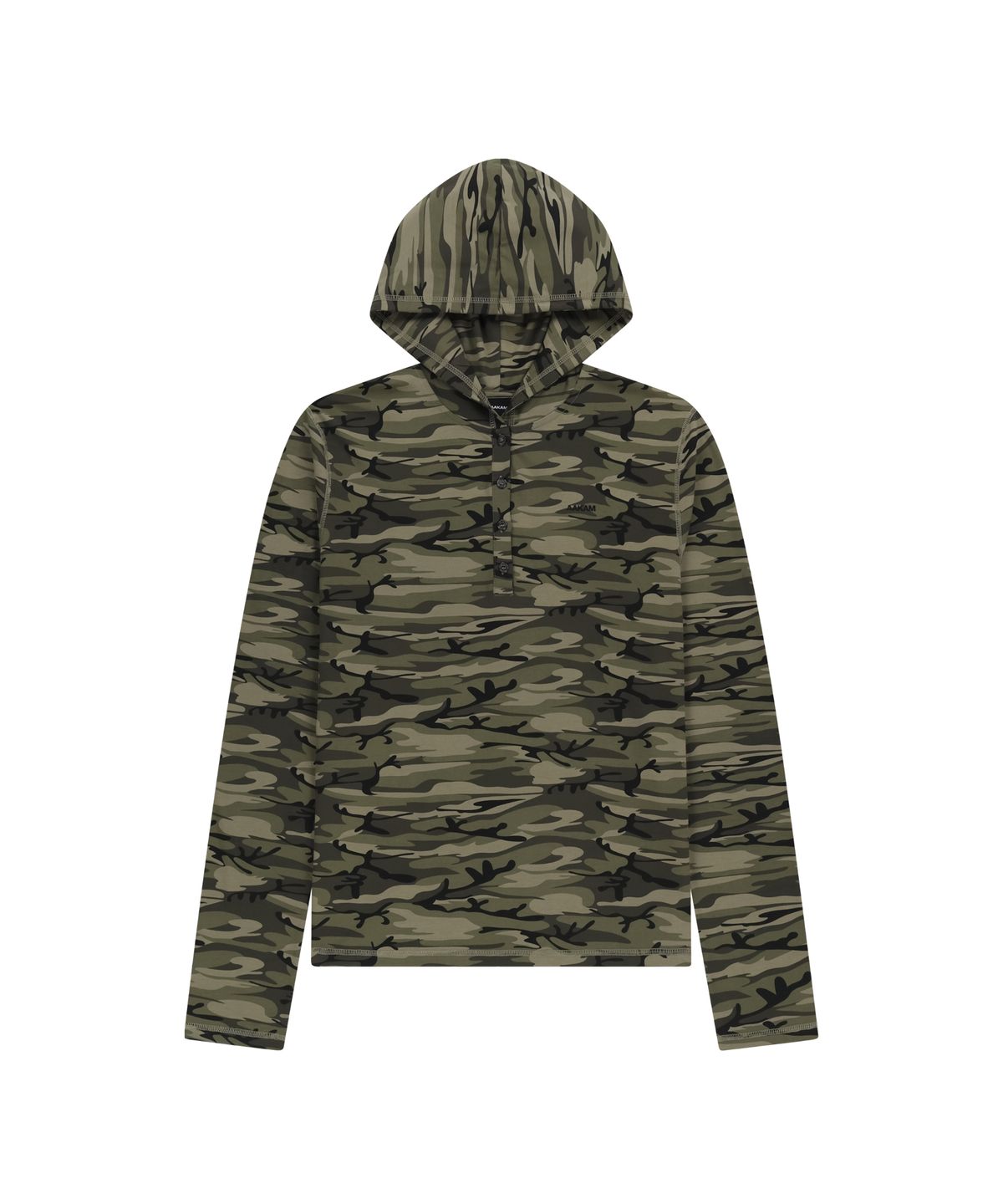 아캄(AAKAM) Military Button Hoodie (Khaki)