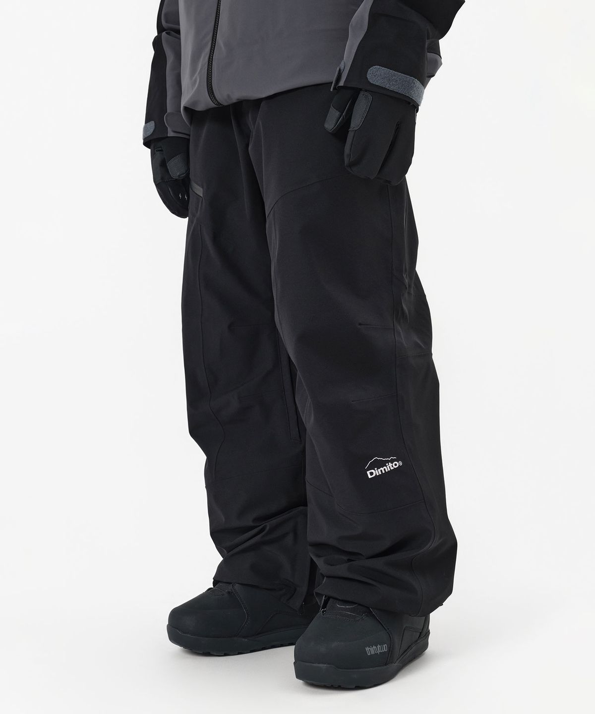 디미토(DIMITO) 25 LEVEL 2L PANTS (RELAXED FIT) BLACK