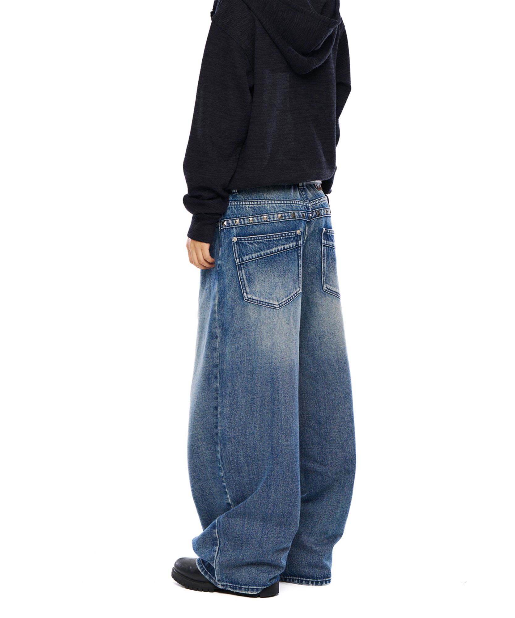 AAKAM】 Multi Studded Cotton Pants ◇AAKAM◇ Multi Studded Cotton