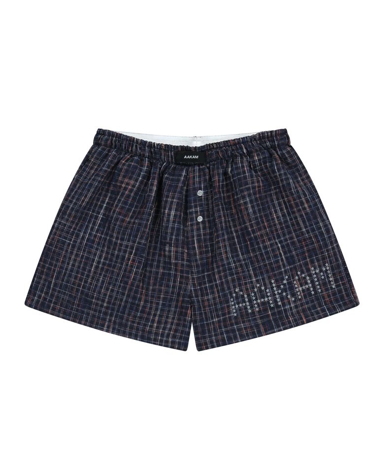 Check Boxer (Mixed Navy)