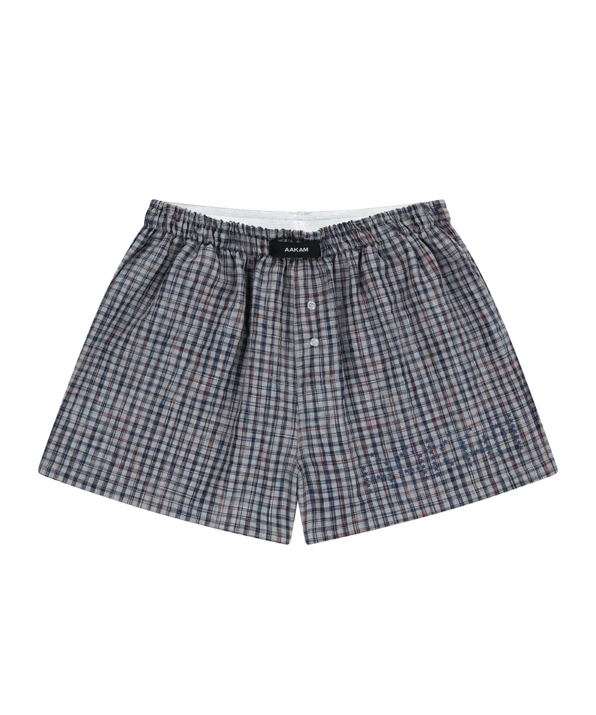 아캄(AAKAM) Check Boxer (Mixed Gray)