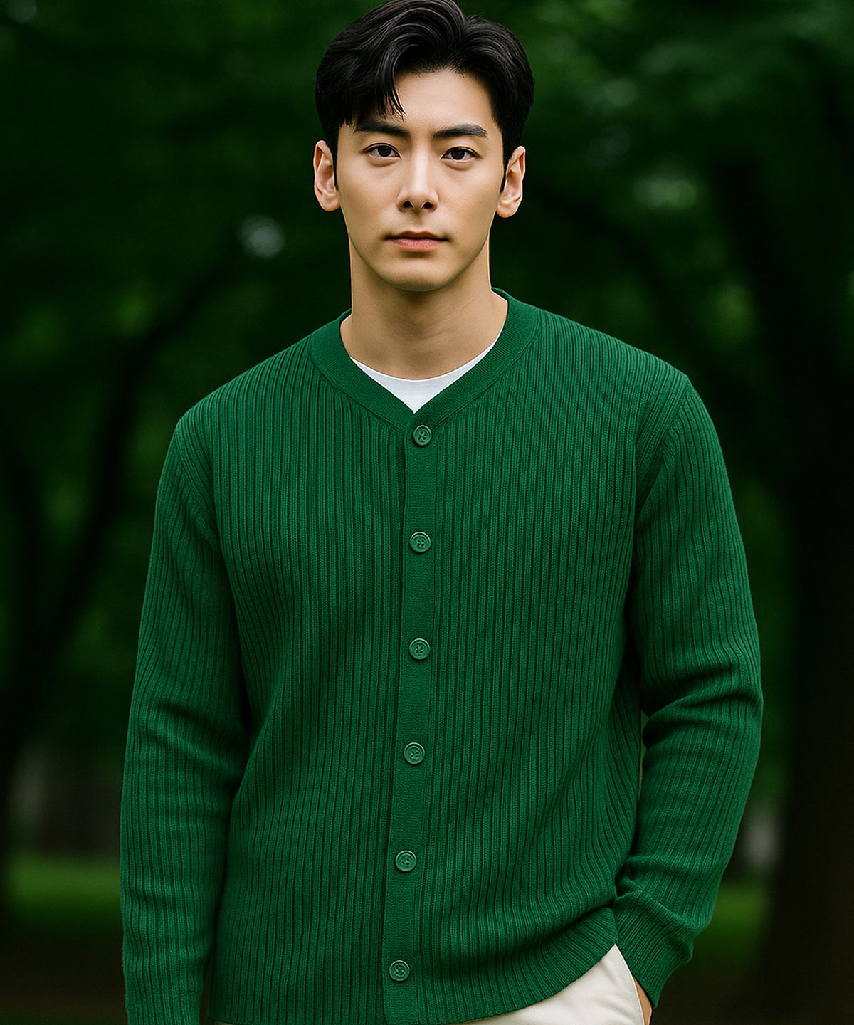 제네럴웍스(GENERAL WORKS) 골지 라운드 가디건_3컬러 FW0014