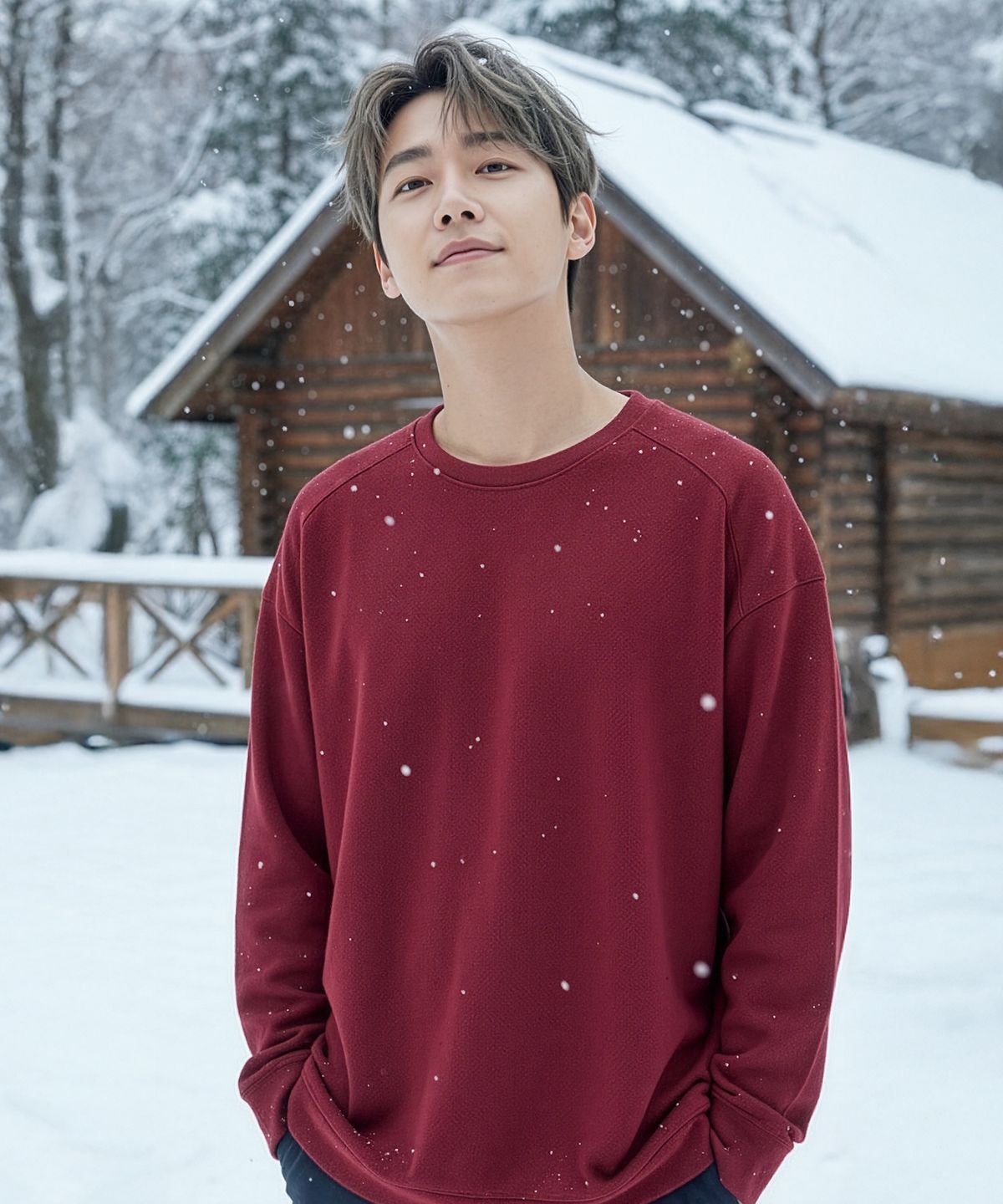 제네럴웍스(GENERAL WORKS) 와플 라운드 긴팔니트_4컬러 FW0011