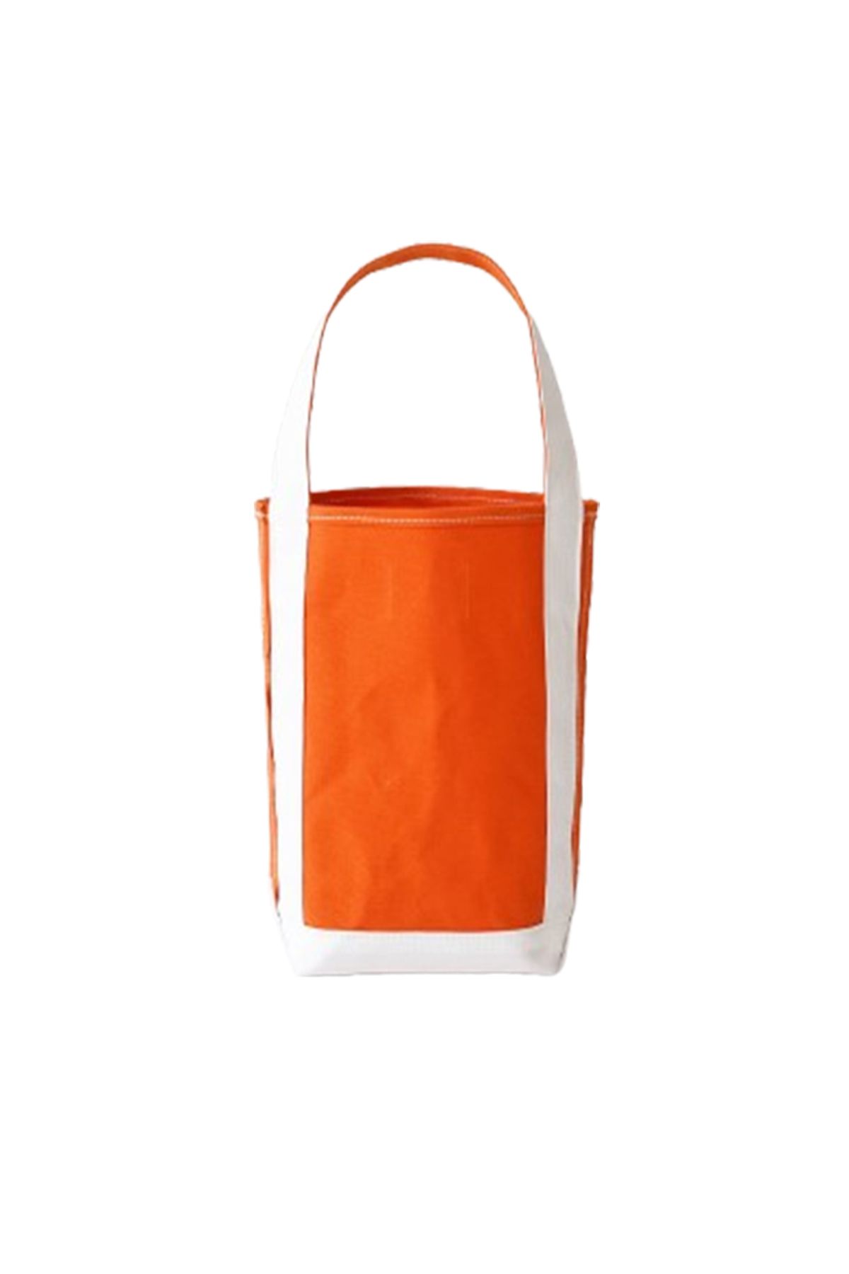 찬스클로딩(CHANCE CLOTHING) BAGUETTE TOTE SMALL - ORANGE/OFF WHITE