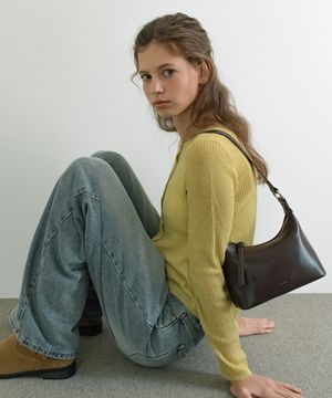 루프드 호보 백 - 브라운