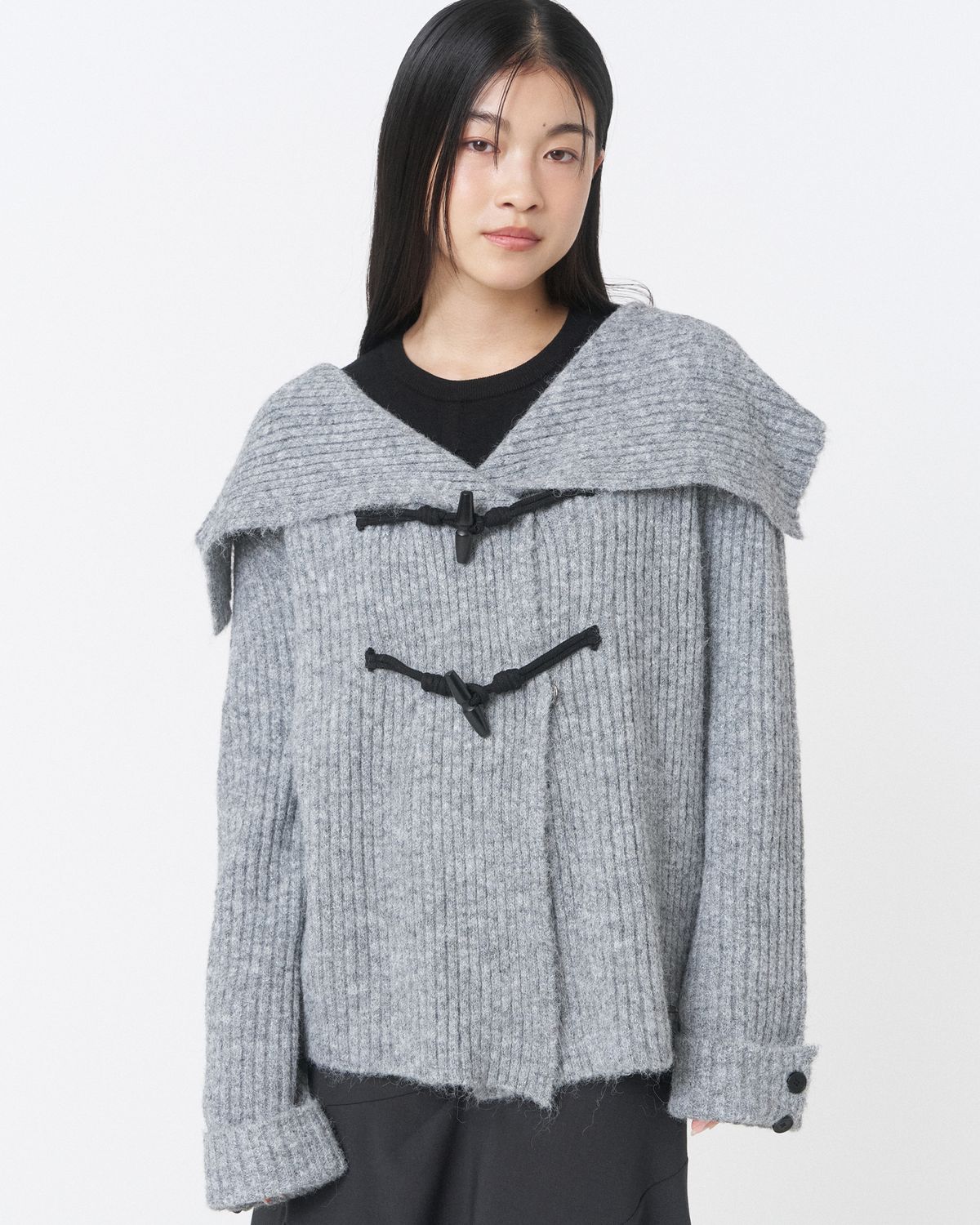 미세키서울(MISEKI SEOUL) Toggle knit cardigan GREY