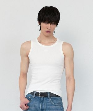Basic Logo Sleeveless - White