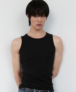 Basic Logo Sleeveless - Black