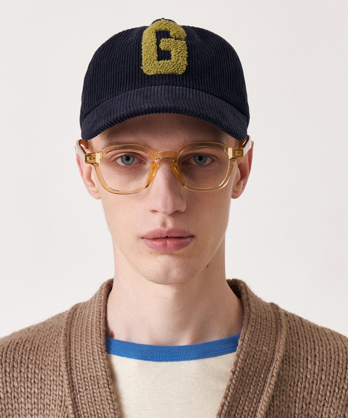 골든선샤인(GOLDEN SUNSHINE) Corduroy G-logo 5p cap_Navy