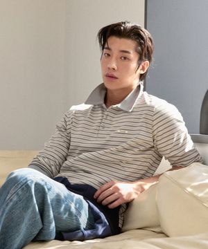 Stripe PK Shirt - Melange Grey