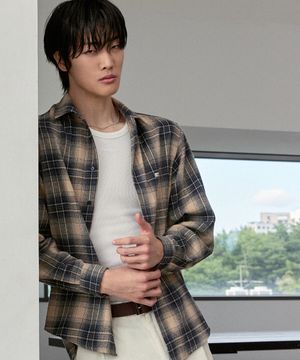 Flannel Check Shirt - Deep Blue