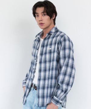 Flannel Check Shirt - Blue