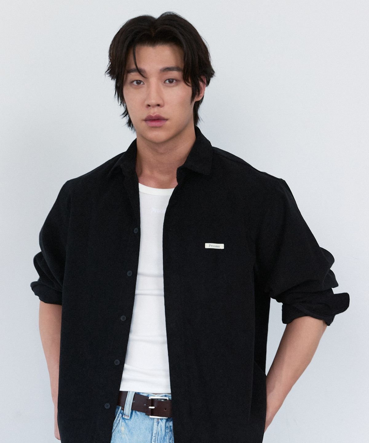 피알씨에스에스(PRCSS) Corduroy Shirt - Black