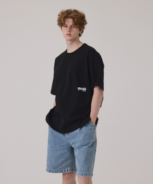 오버핏 반팔 티셔츠_Identity(정체성) 블랙