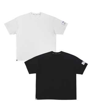 [2PACK] 오버핏 반팔 티셔츠_Connection(연결)