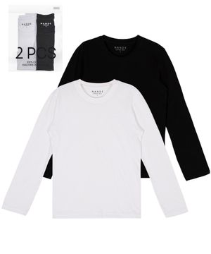 [2PACK] 20수 스텐다드 핏 프리미엄 긴팔 면티셔츠