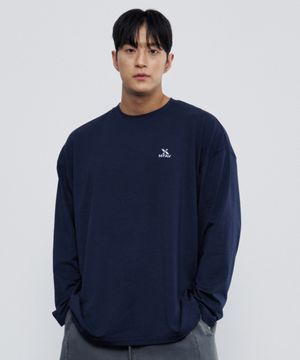 컴포트 스트레치 롱 슬리브 네이비