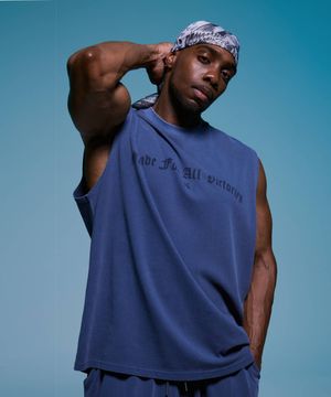 페이드 아치 피그먼트 슬리브리스 블루