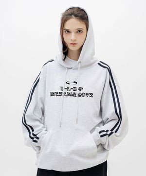 크랙무브 트랙 우먼 오버핏 후드티셔츠 2 Color [ULZI_3017]