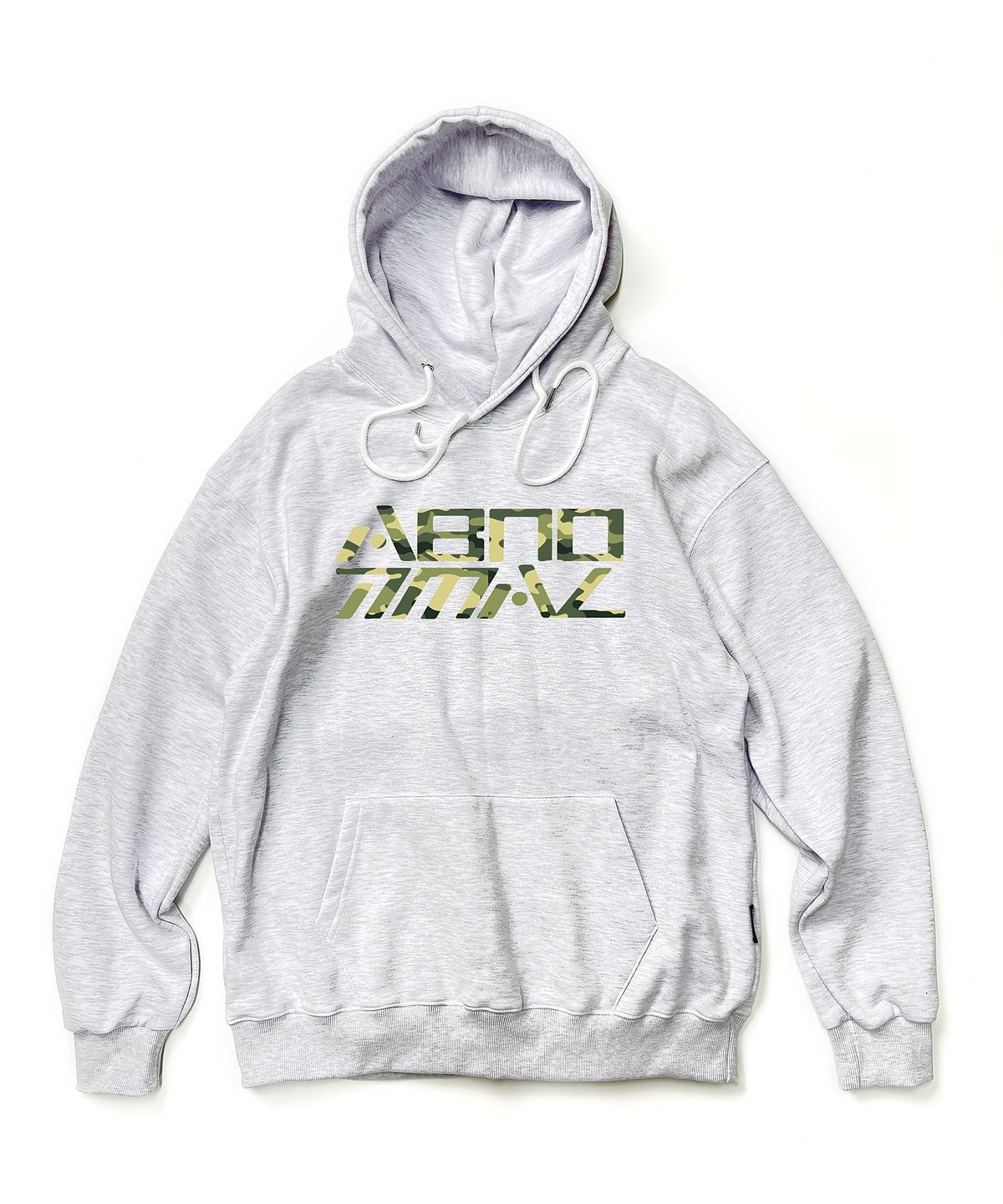 앱놀머씽(ABNORMALTHING) RS 카모 루즈핏 후드 라이트그레이 (RS CAMO HOOD LIGHT GREY)