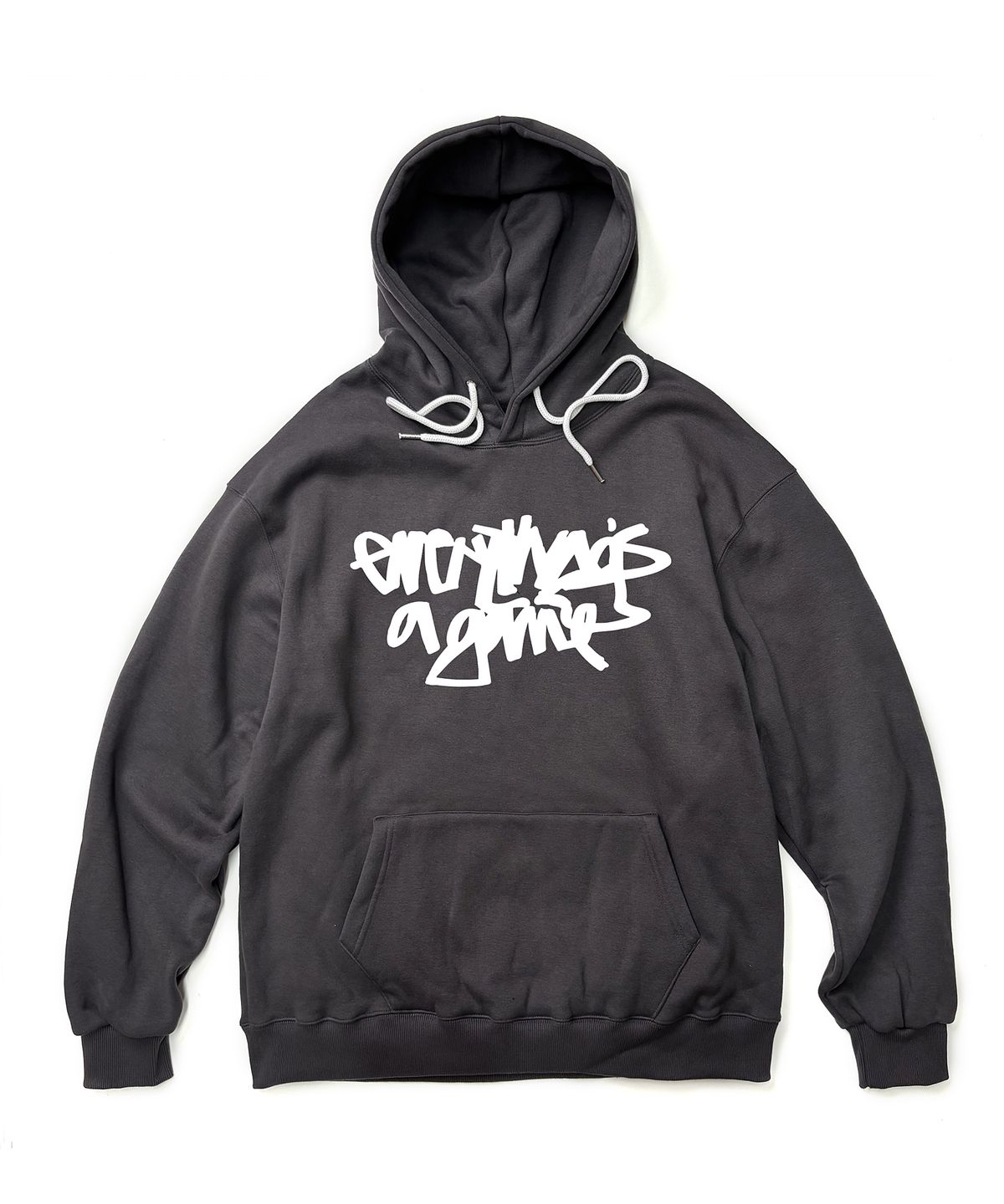 앱놀머씽(ABNORMALTHING) EG 루즈핏 후드 차콜 (EG HOOD CHARCOAL)
