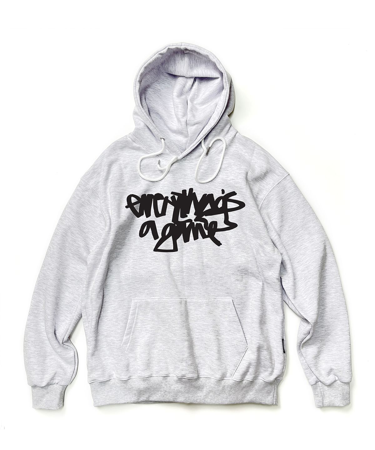 앱놀머씽(ABNORMALTHING) EG 루즈핏 후드 라이트그레이 (EG HOOD LIGHT GREY)
