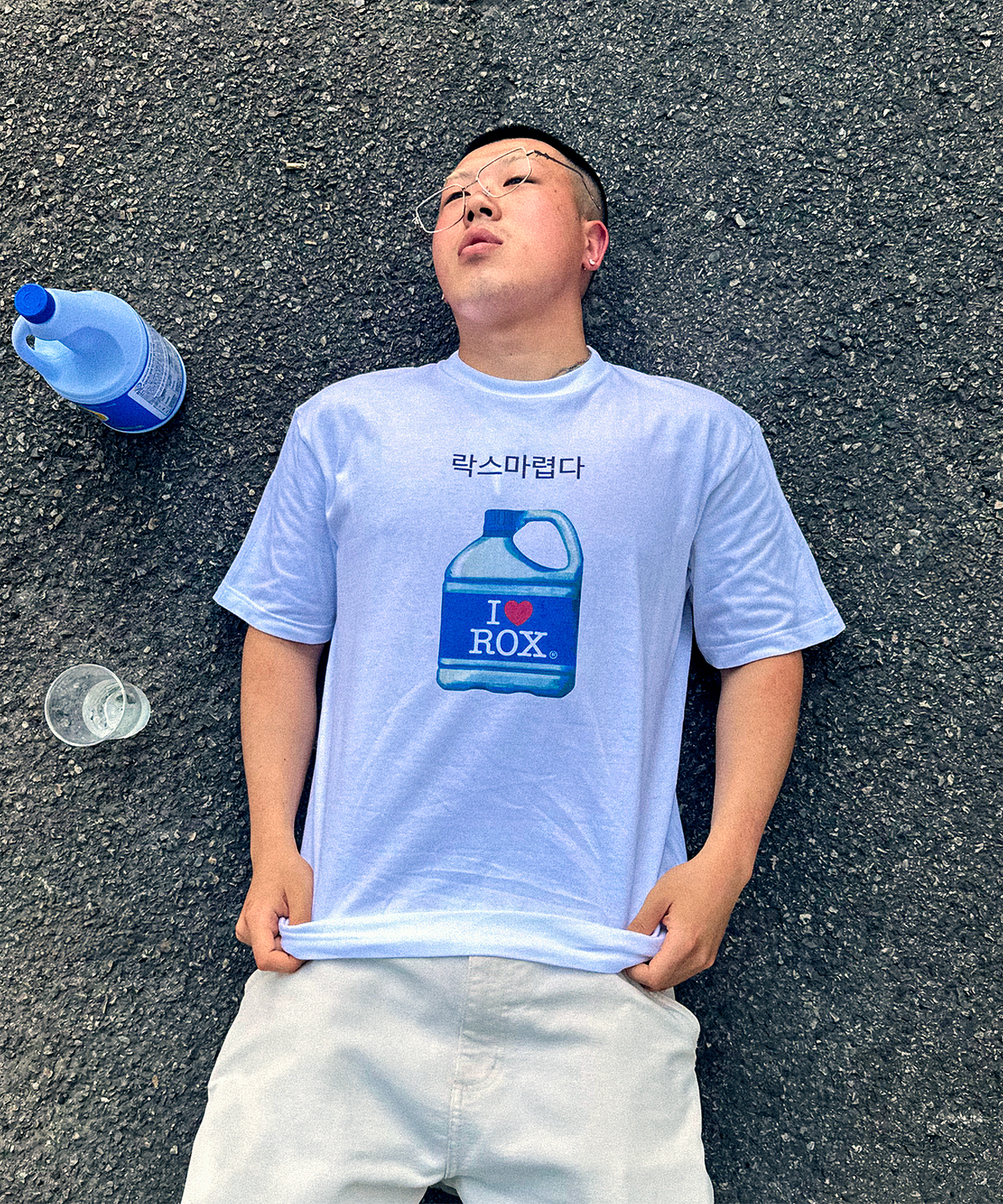 쉬스(SHUSH) 락스마렵다 티셔츠 I LOVE ROX PRINTING T-SHIRTS_25SS