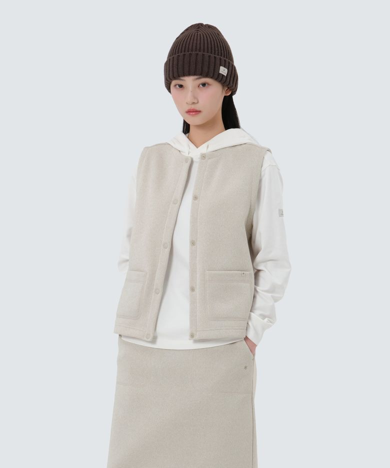 니트 여성 베스트 (S25WWFVE77) Light Beige