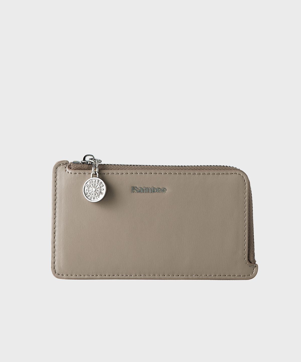 레인비(RAINBEE) Occo Zip Coin Card Wallet_ ASH BROWN