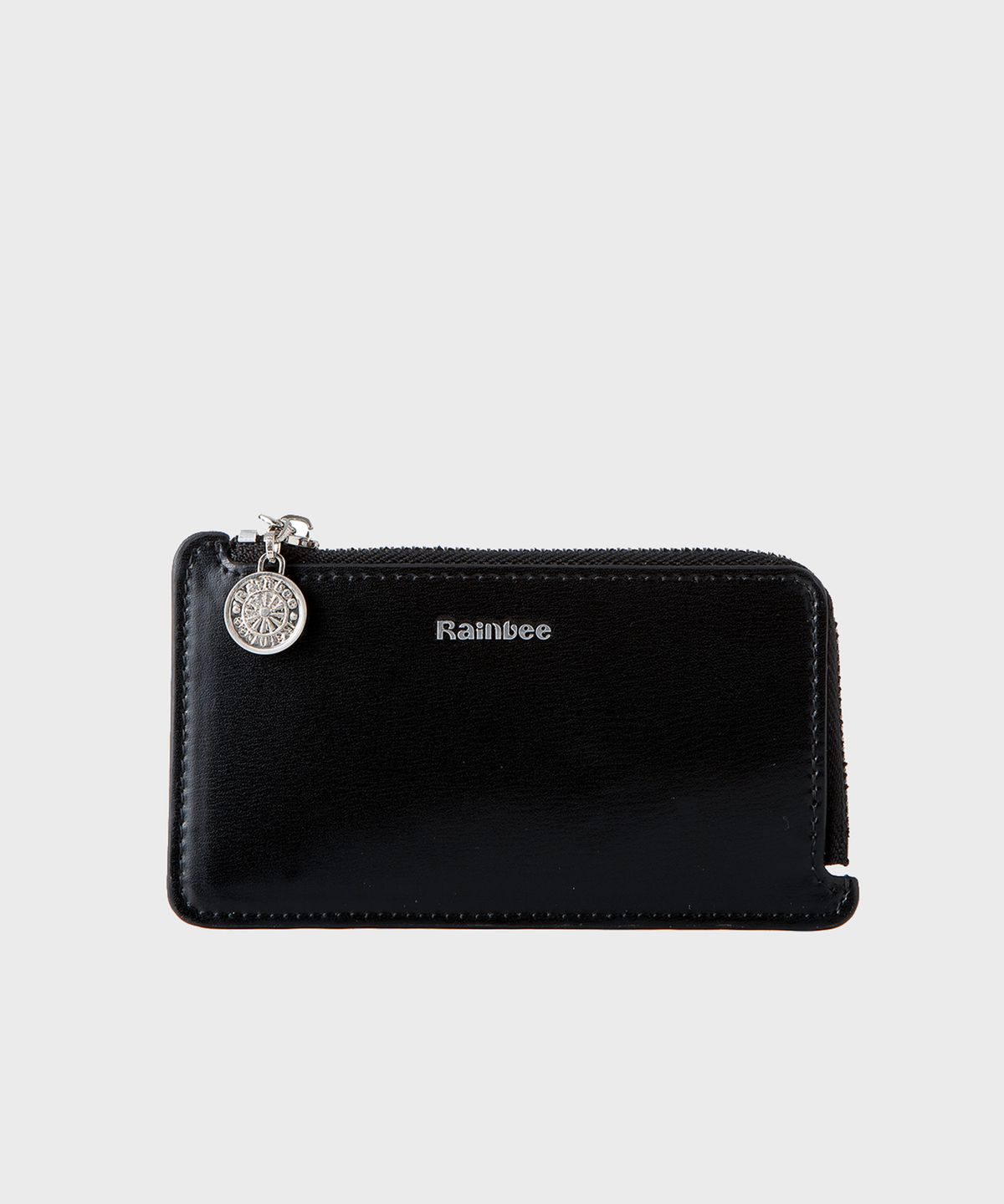 레인비(RAINBEE) Occo Zip Coin Card Wallet_ BLACK