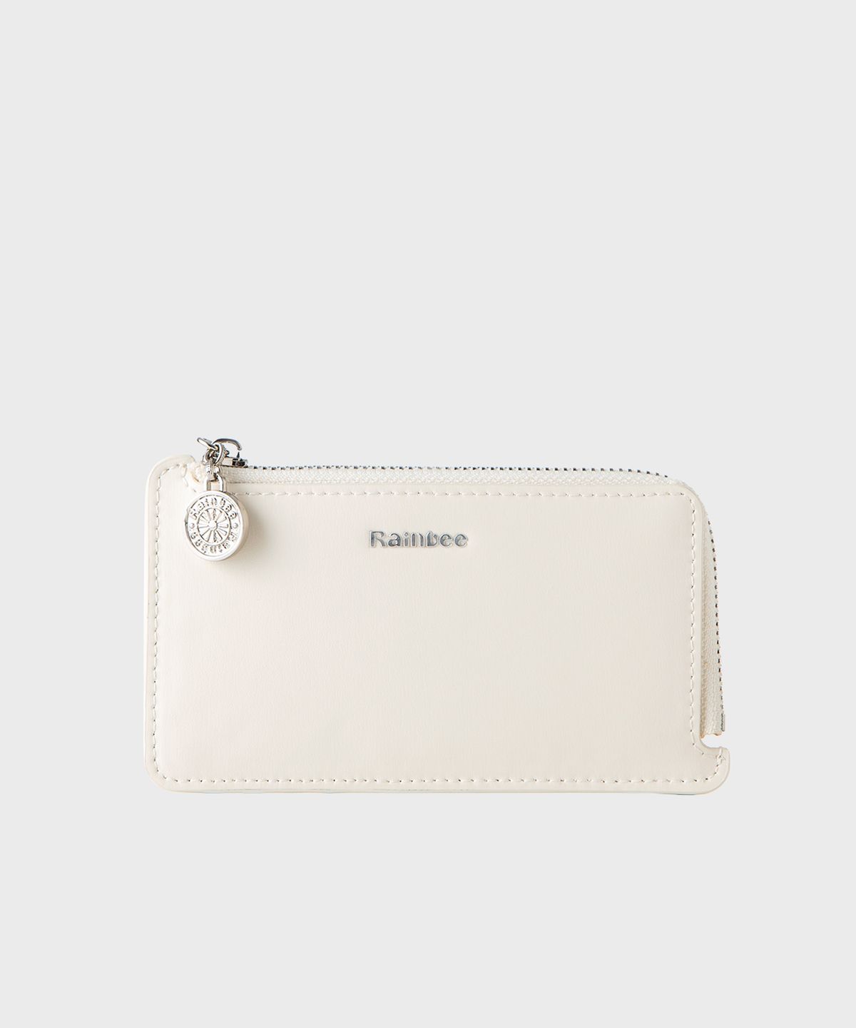 레인비(RAINBEE) Occo Zip Coin Card Wallet_ IVORY