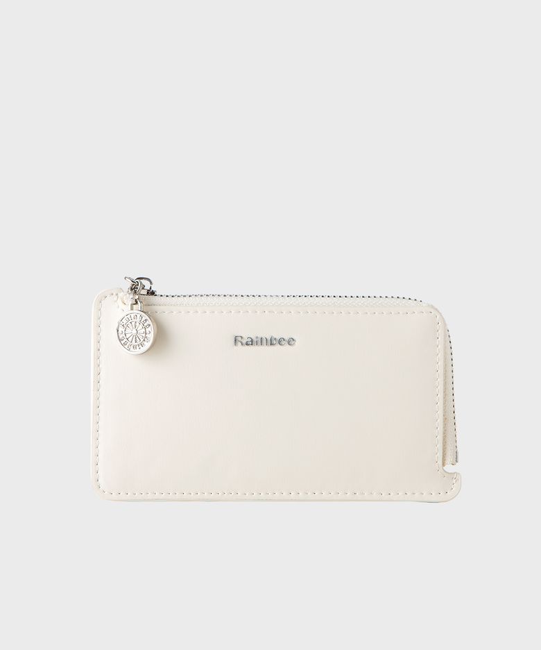 Occo Zip Coin Card Wallet_ IVORY