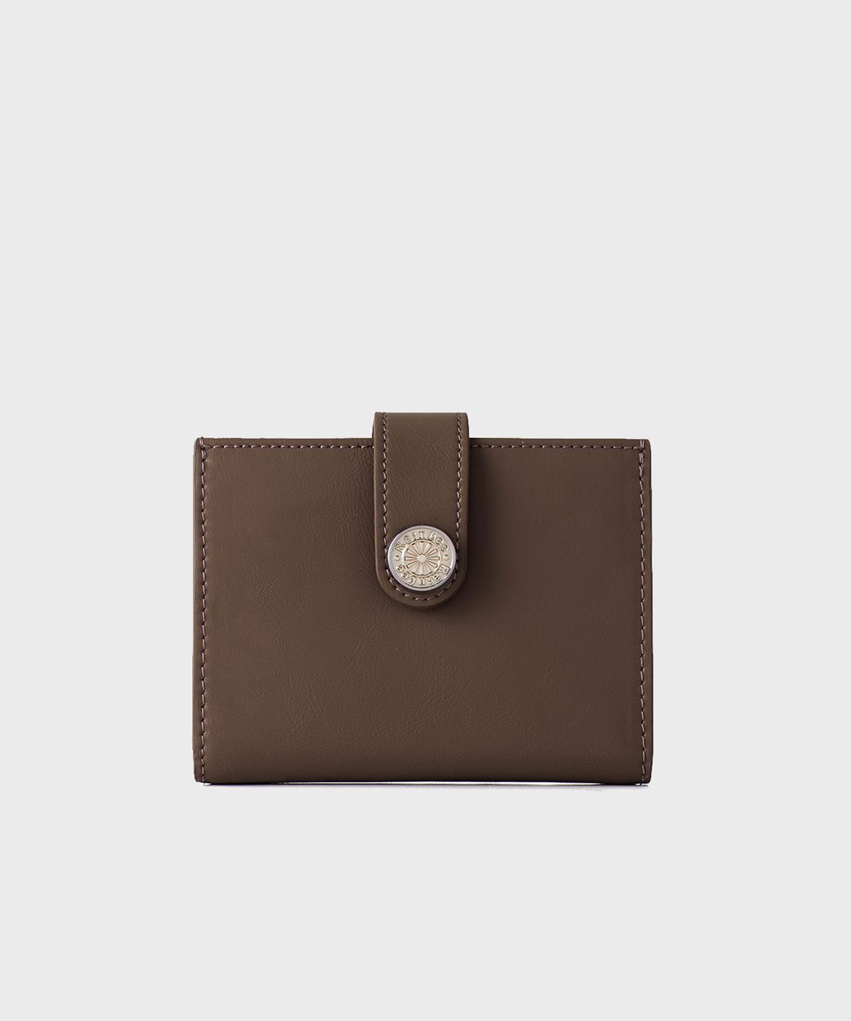 레인비(RAINBEE) Occo Snap Flap Wallet_ ASH BROWN