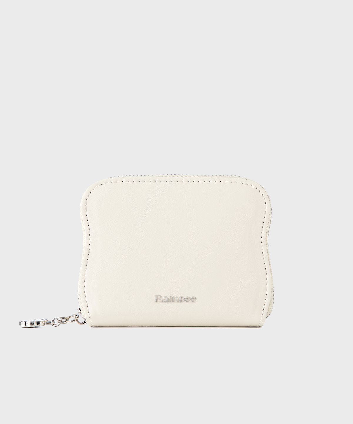 레인비(RAINBEE) Occo Wave Zip Wallet_ IVORY