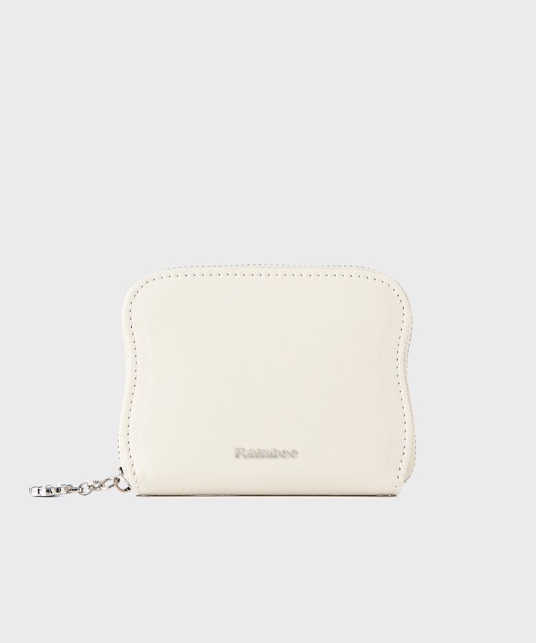 Occo Wave Zip Wallet_ IVORY