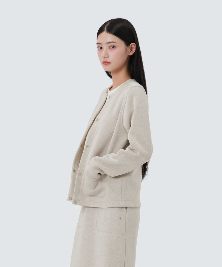 니트 여성 가디건 (S25WWFFJ77) Light Beige