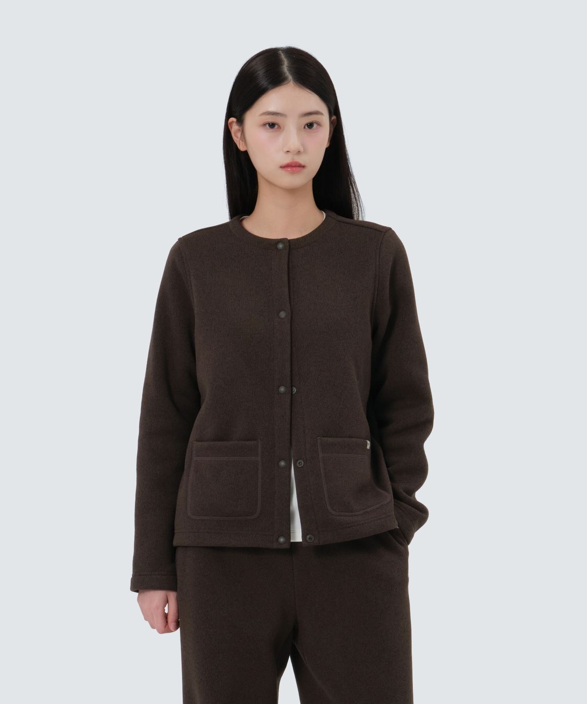 스노우피크 어패럴(SNOWPEAK APPAREL) 니트 여성 가디건 (S25WWFFJ77) Brown