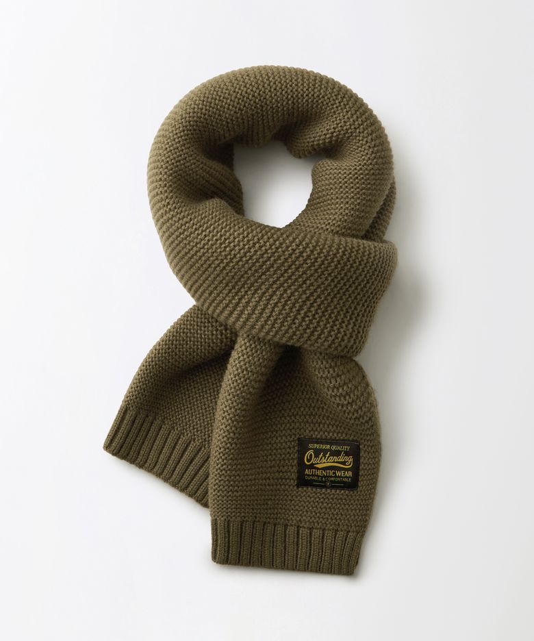 MILITARY KNIT MUFFLER_OLIVE