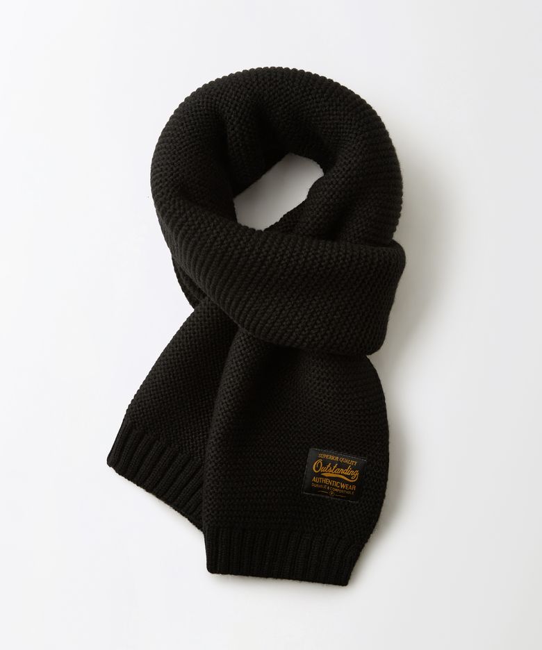 MILITARY KNIT MUFFLER_BLACK