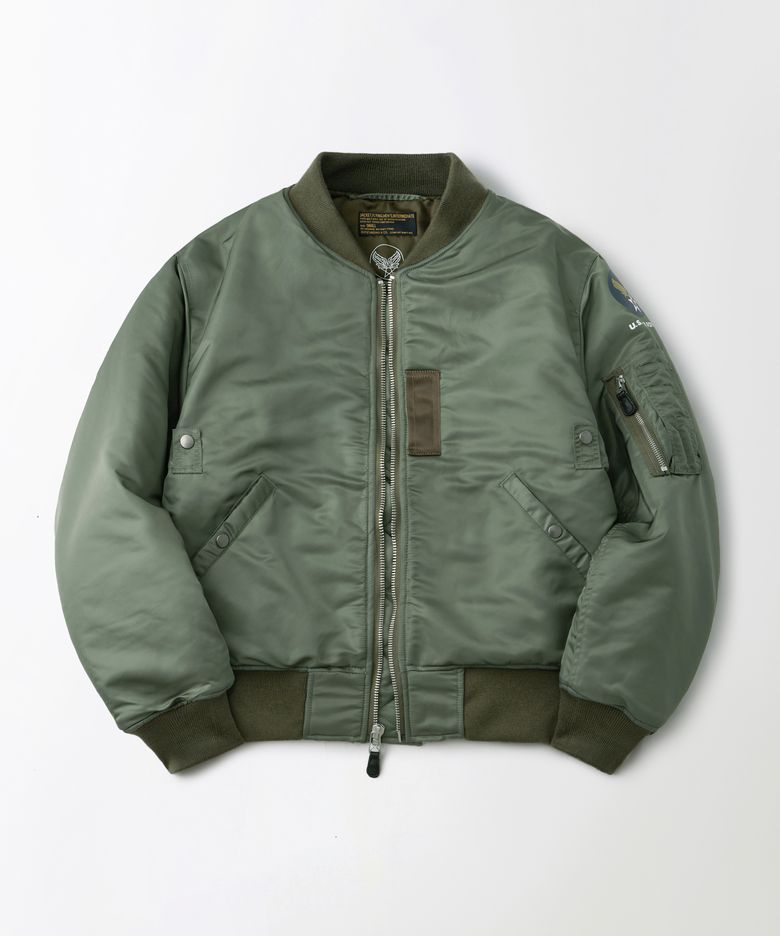MA-1 FLIGHT JACKET(WOOL INSULATION)_SAGE GREEN