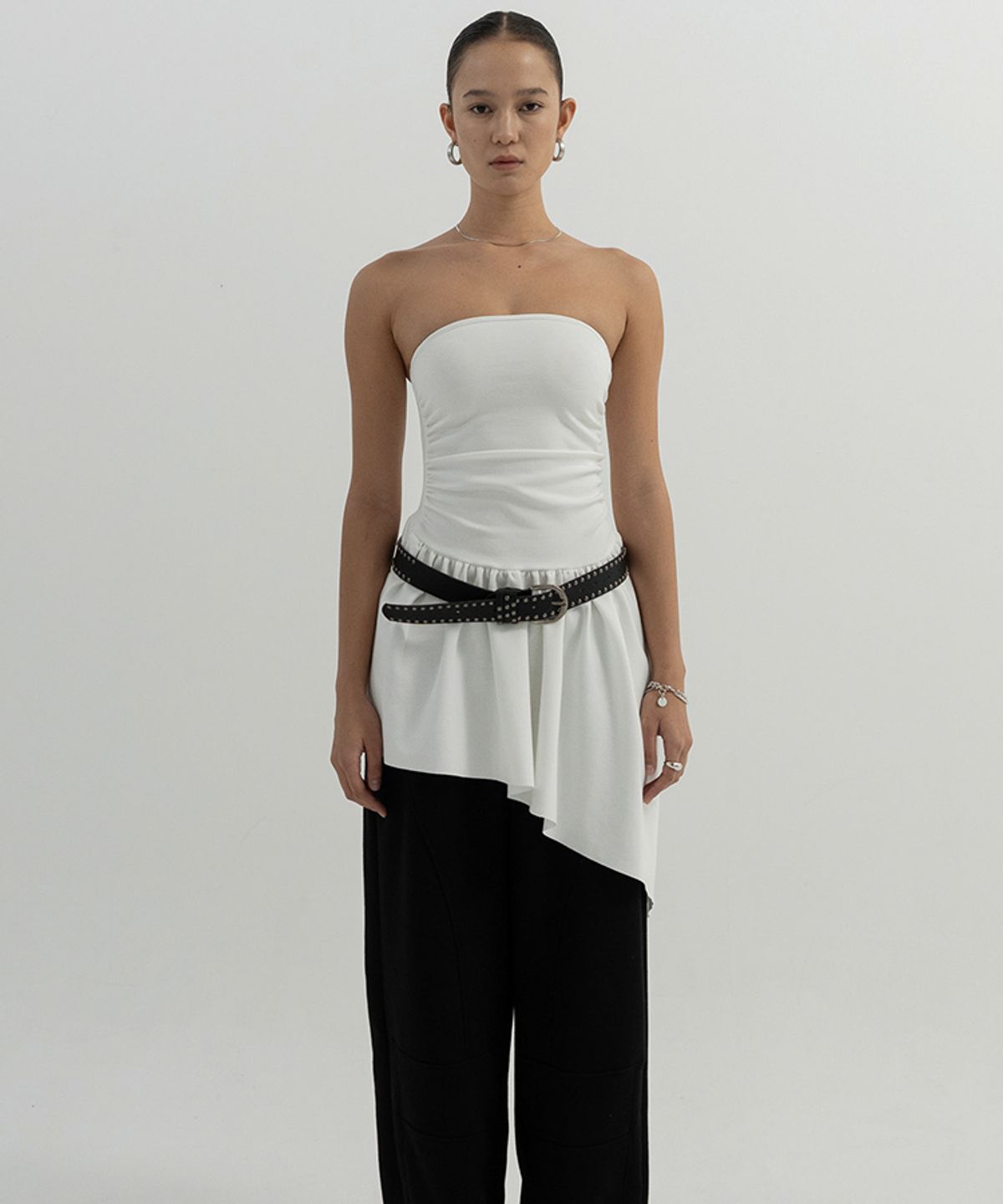분트(VOONT) Meltline Tube Dress (WHITE)