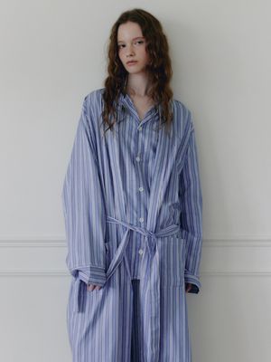 테이크 코튼 로브 - 데님블루