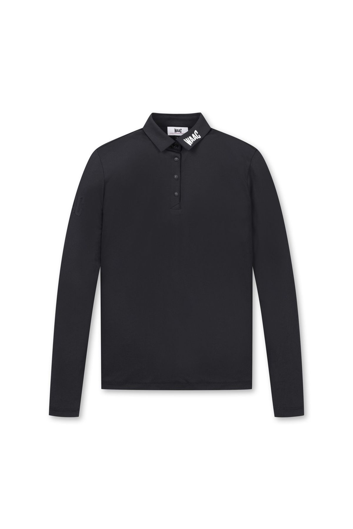 왁(WAAC) Women WAAC Embossed Logo LS Polo WWTBW25901BKX